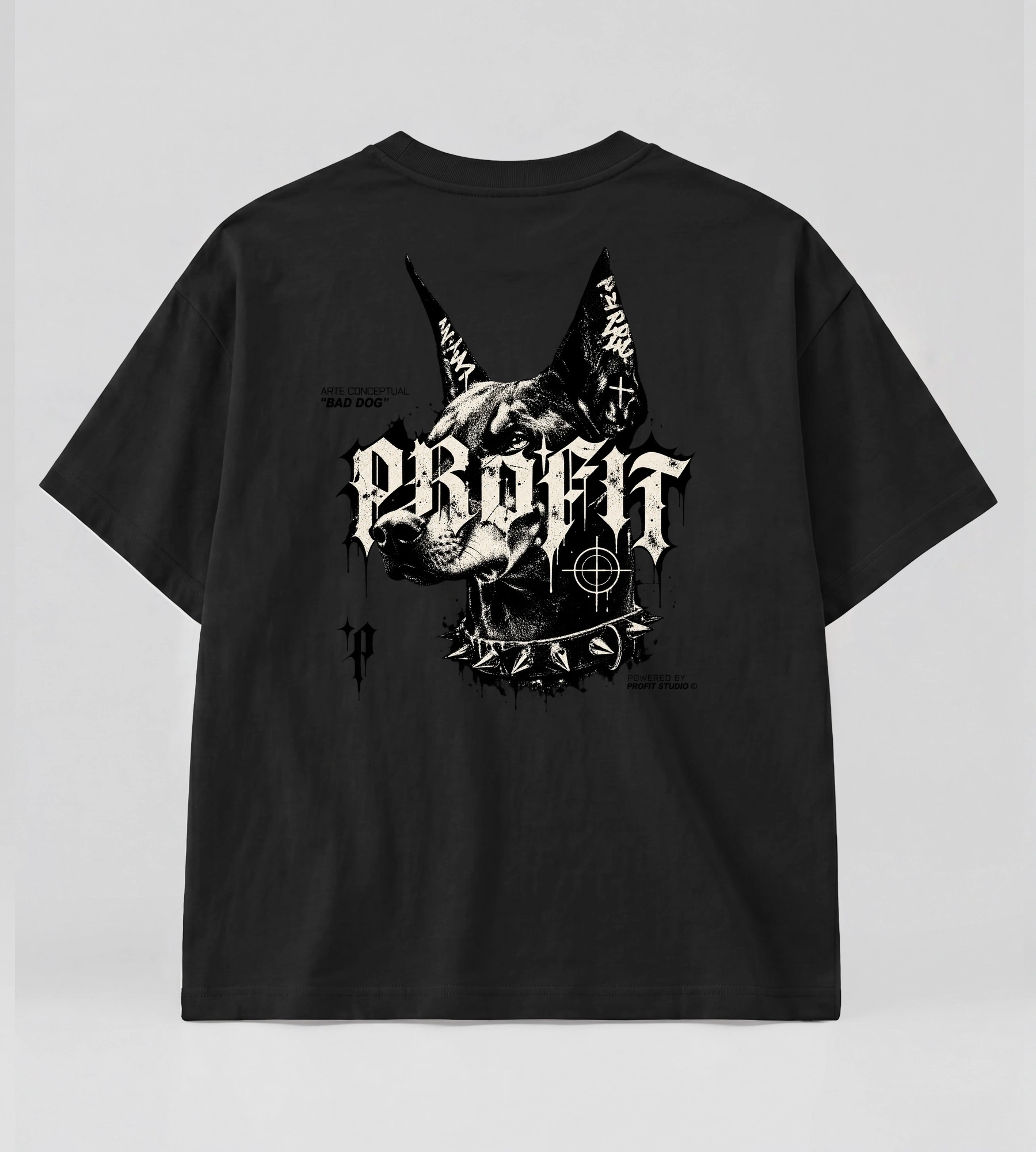 Camiseta Oversized Suedine Bad Dog