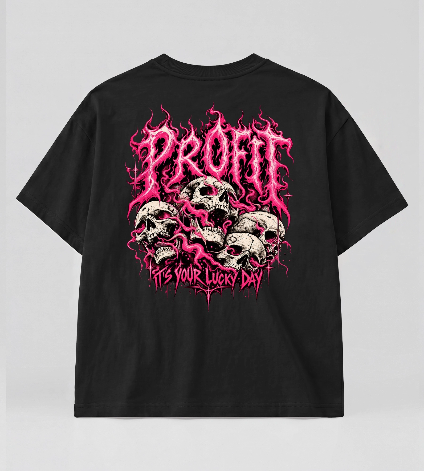 Camiseta Oversized Suedine It's Your Lucky Day