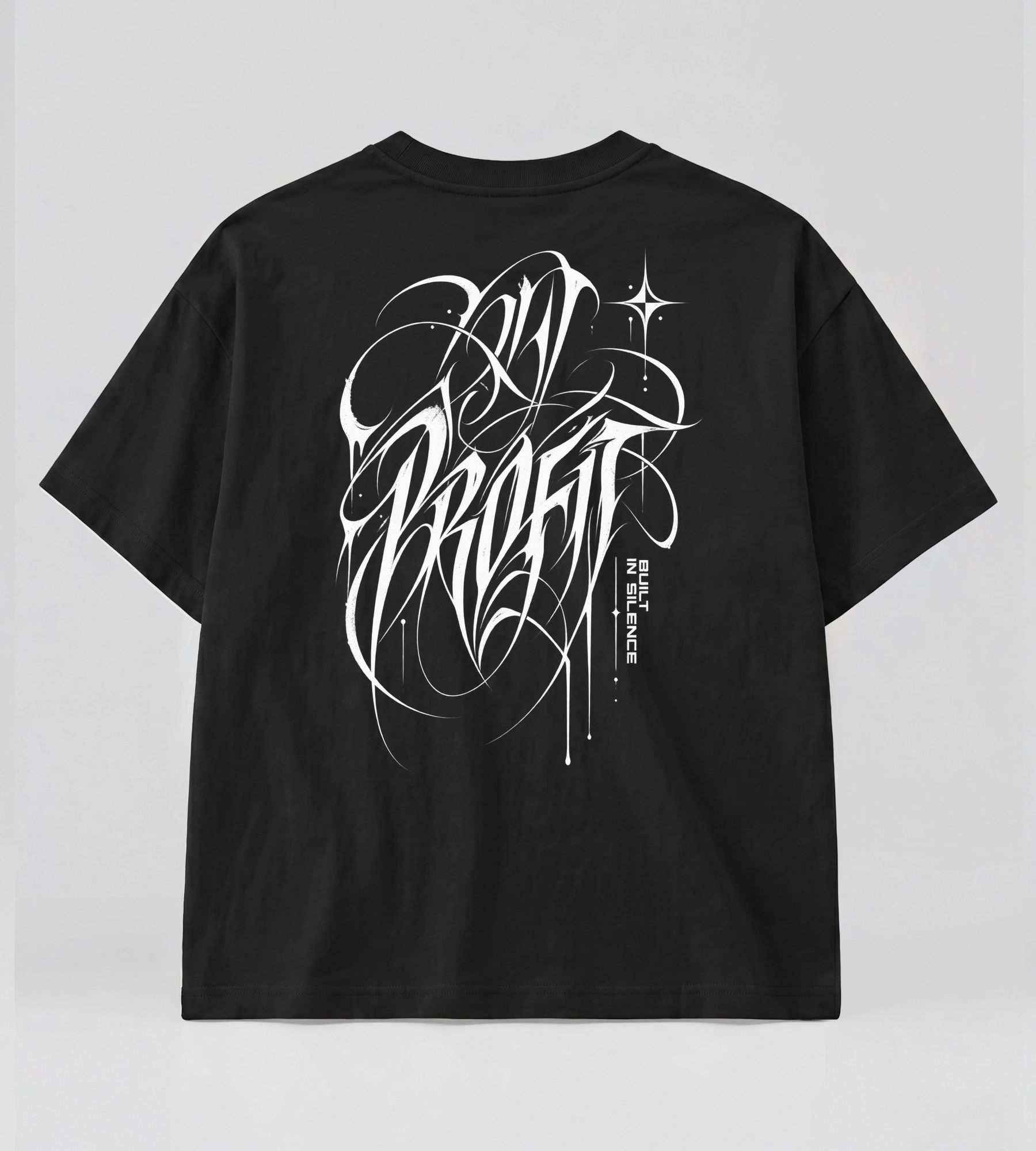Camiseta Oversized Suedine Built in Silence